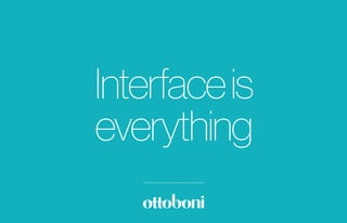 Interfaceis
everything
 