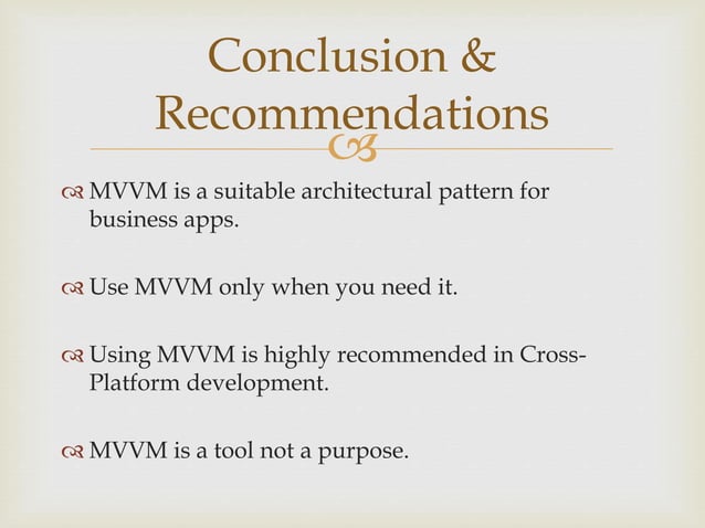 MVVM ( Model View ViewModel ) | PPTX
