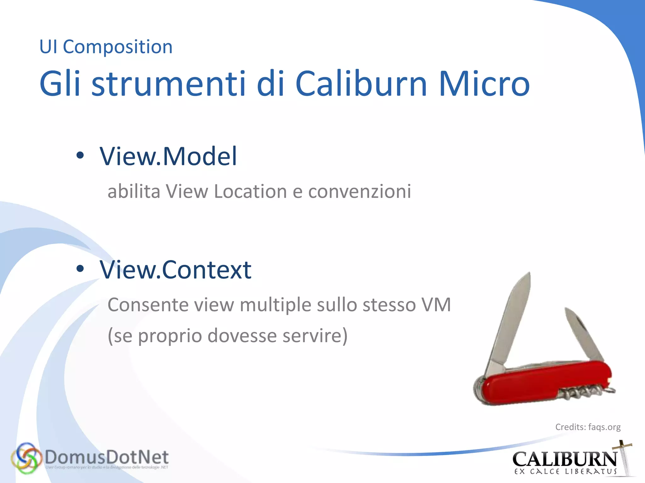 UI CompositionTecnica basata su binding e template
