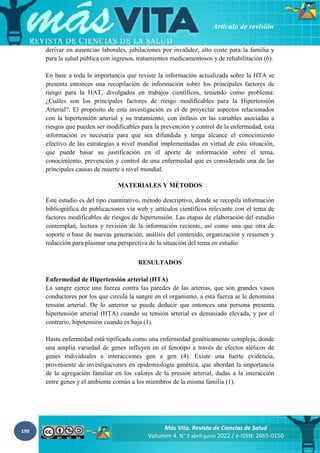 199
Más Vita. Revista de Ciencias de Salud
Volumen 4. N° 2 abril-junio 2022 / e-ISSN: 2665-0150
Artículo de revisión
deriv...