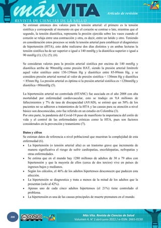 200
Más Vita. Revista de Ciencias de Salud
Volumen 4. N° 2 abril-junio 2022 / e-ISSN: 2665-0150
Artículo de revisión
Se es...