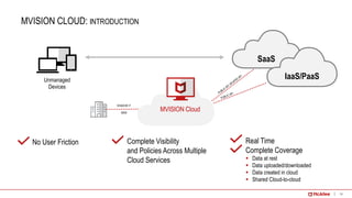 McAfee - MVISION Cloud (MVC) - Cloud Access Security Broker (CASB ...