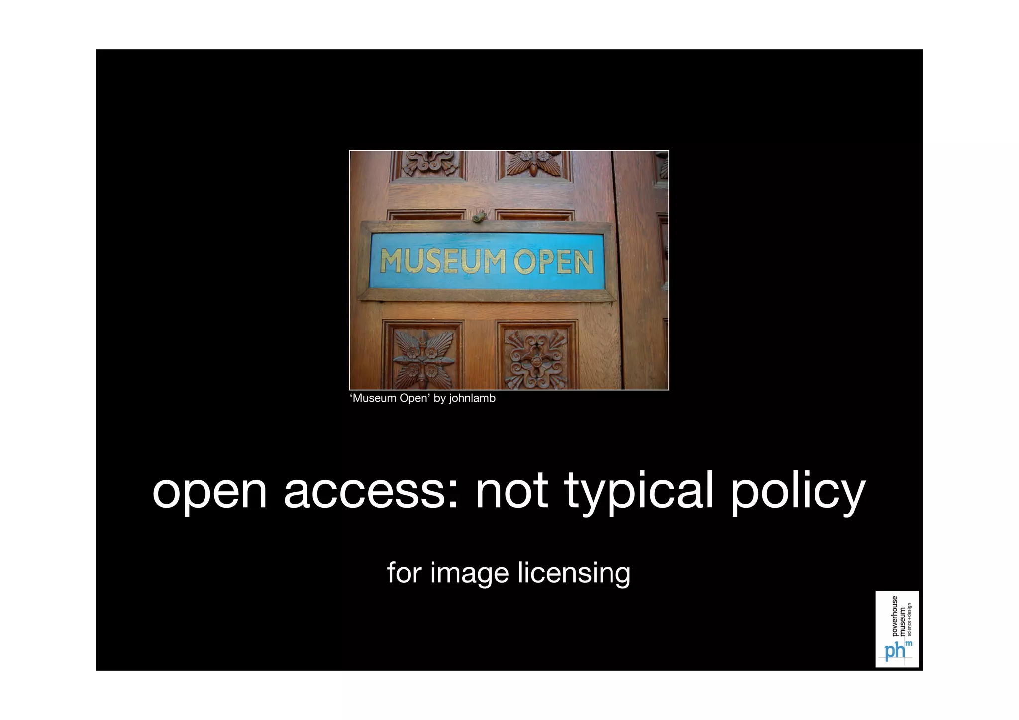 Flickr Commons: Open licensing and the future for collections