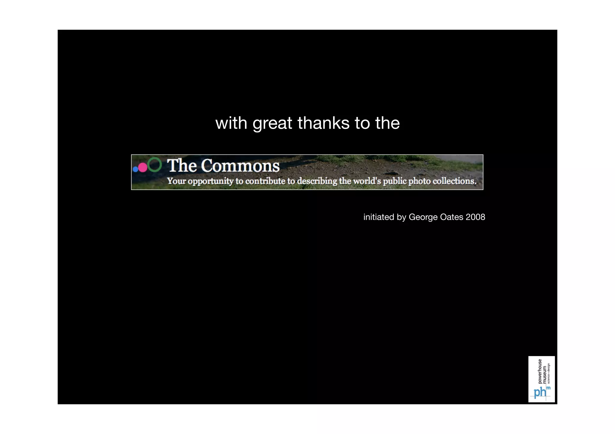 Flickr Commons: Open licensing and the future for collections