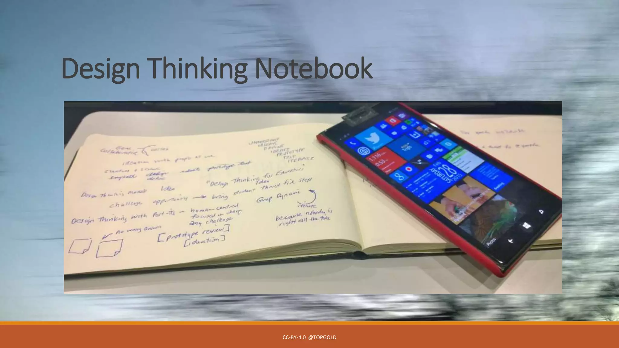 Design Thinking Notebook
CC-BY-4.0 @TOPGOLD
 