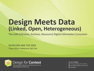 Design Meets Data (Linked, Open, Heterogeneous)