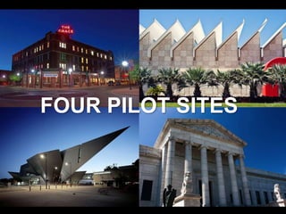 VISION PILOT PROJECTS
• Denver Art Museum
• Grace Museum, Abilene
• LACMA
• Minneapolis Institute of ArtsFOUR PILOT SITES
 