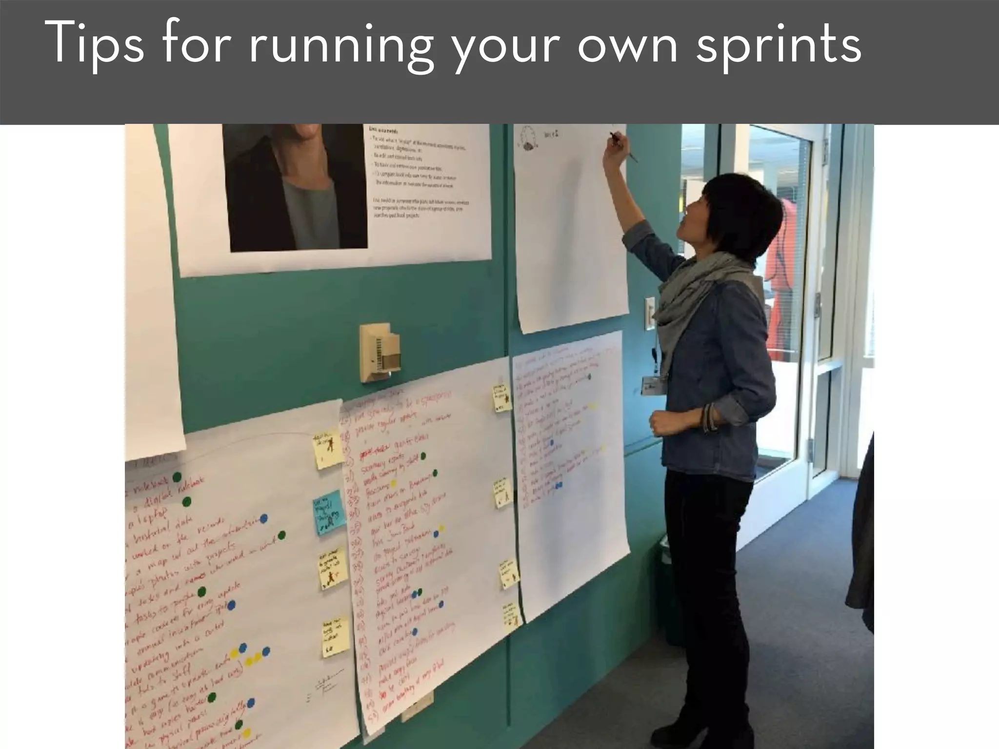 Tips for running your own sprints
 