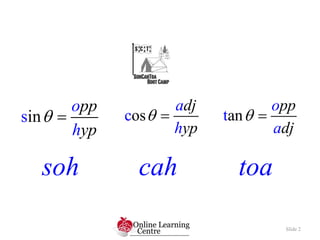 MWA 10 7.5 Solving Triangles | PPTX