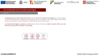 Presentació Drets Socials Generalitat de Catalunya al Mobile World Congress 2023