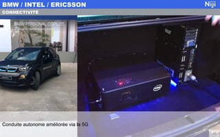 BMW / INTEL / ERICSSON
48
CONNECTIVITÉ
Conduite autonome améliorée via la 5G
 