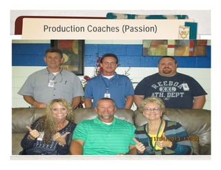 Coaching 
The 2nd Coach evaluates the 
1st Coach to ensure that the 
1st Coach is: 
• Following the process 
• Asking the right 
questions 
• Understanding 
Knowledge Threshold 
• Linking Data with next 
PDCA experiment 
• Pulling Lessons Learned 
from the Learner 
 