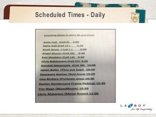 Scheduled Times - Daily 
 