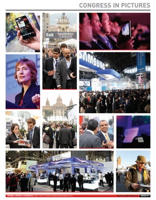 CONGRESS IN PICTURES
MWC12 Daily DAY2_DAY2 27/02/2012 19:47 Page 61




       MOBILE WORLD CONGRESS DAILY 2012 | www.mobileworldcongress.com             Tuesday 28th February   PAGE 61
 
