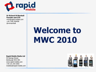 Welcome toMWC 2010 