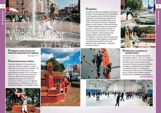 Was außer
Stadtplatz mit einem Brunnen und
Denkmal für König Kasimir den Jagiellonen
lesen Sie s. 14–17
Kleinmodell der Burg in Malbork
Einzigartige Gelegenheit, ein interessantes und
untypisches Urlaubsfoto in Malbork zu machen!
Kleinmodell der Burg in Malbork (im Maßstab 1:30)
– Vorschlag, sich die Festung quasi aus der
Vogelperspektive anzusehen. Der Turm der kleinen
Burg ist 2 m hoch. Der gesamte Bau besteht aus
nahezu einer Million kleiner, speziell gebrannter
Ziegelsteine und beansprucht eine Fläche von
mehr als 50 m2
. Man kann es sich in der Nähe der
wirklichen Mauern am Stadtplatz gleich neben der
Haltestelle für Reisebusse, ul. Piłsudskiego, ansehen.
Segelhafen
Der Hafen ist im Bereich des Stadtparks an der Nogat, in
der Nähe von der Kreuzritterburg und dem Stadtzentrum.
An der Anlegestelle wurden schwimmende Stege mit
Treibgängen und Vertäuausrüstung eingerichtet. Die
Stege ermöglichen das gleichzeitige Anlegen von 24
Jachten oder Segelboote. Innerhalb der Anlegestelle
befinden sich auch Hafenamt, sanitäre Hilfe und Küche.
Es besteht die Möglichkeit, Kajak oder Wasserfahrrad
auszuleihen. Zusätzlich wurde die Infrastruktur mit
den Elementen des Bewirtschaftens vom Gebiet in
Form von Fußgänger- und Fahrzeugspromenade,
Installationsnetzen und Beleuchtung ergänzt.
Die Anlegestelle ist das ganze Jahr über videoüberwacht
und zusätzlich von Mai bis September vom Bootsmann
beaufsichtigt. Marina entstand im Rahmen des
regionalen Projekts „Pętla Żuławska – Entwicklung
des Wassertourismus“.
Kletterwand, Tennisplätze und
Sportplatz Eisbahn
Im Sommer kann man die Kletterwand benutzen.
Die Wandfläche beträgt ca. 100 m2
, ist 11 m breit
und zwischen 5,5 bis 10,5 m hoch. Für die Sicherheit
der Kletterer sorgen erfahrene Ausbilder. Darüber
hinaus können Touristen und Bewohner der Stadt die
Tennisplätze mit Ziegeloberfläche oder Rollerbahn
in der Sporthalle benutzen. In der Wintersaison
(vom November bis März) wird in der Stadt Malbork
eine 20 x 40 Meter große Eislaufbahn organisiert,
die Platz für bis zu 100 Personen gleichzeitig bietet.
www.osir.malbork.pl
2
3
4
5
der Burg?
18 19
WasaußerderBurg?
WasaußerderBurg?
 