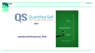 Qualified self (Humphreys, 2018)
2013
 