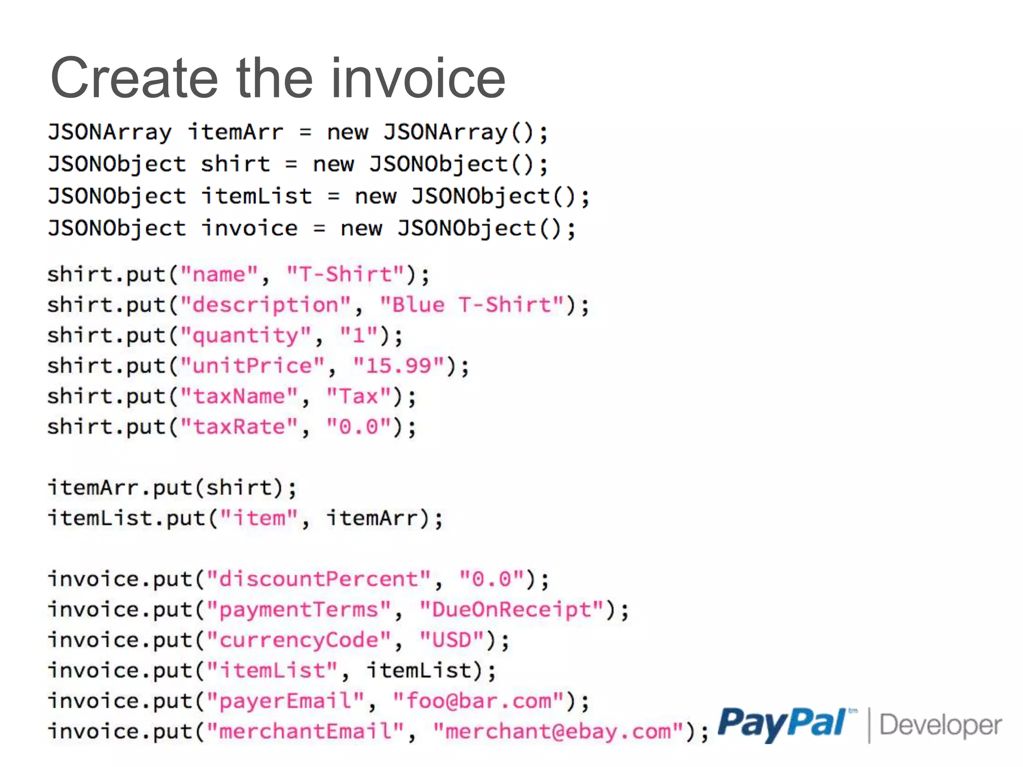 Create the invoice




26
 