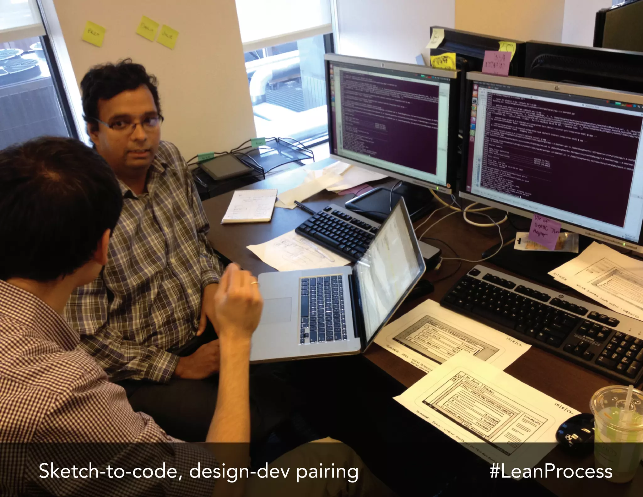 Sketch-to-code, design-dev pairing #LeanProcess
 