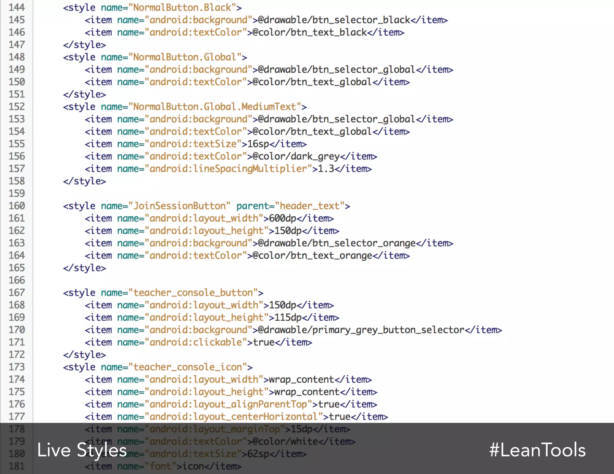Live Styles #LeanTools
 