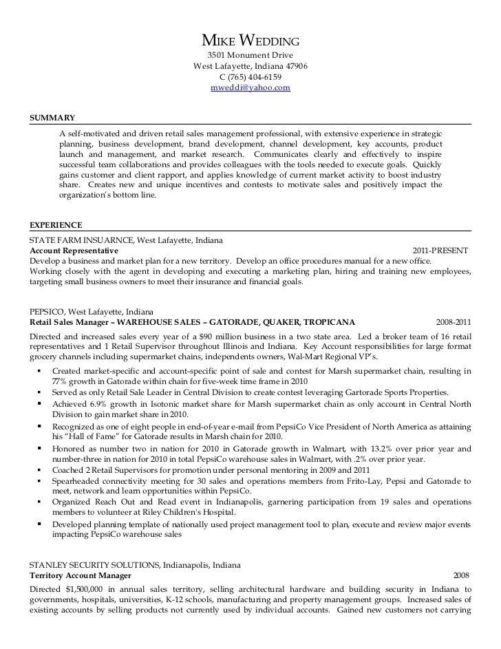 Wedding planner resume