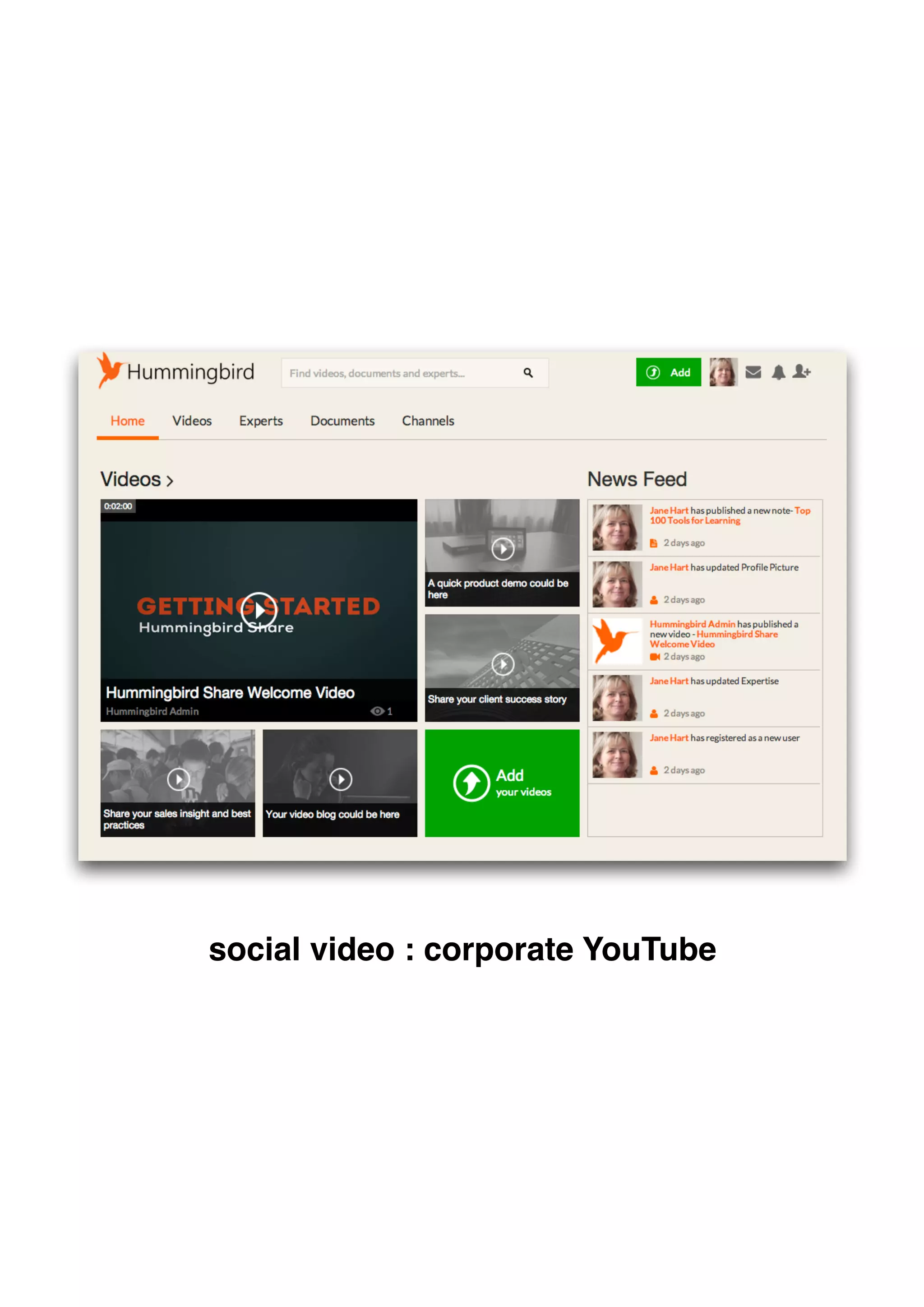 social video : corporate YouTube
 