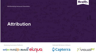 B2B Marketing Interactive Presentation
Attribution
Marketing Automation Platforms: Dedicated Attribution Software:
 