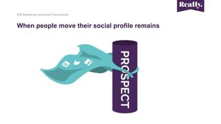 B2B Marketing Interactive Presentation
When people move their social profile remains
 