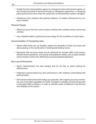 Shared-Use Bus Priority Lanes on City Streets | PDF