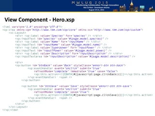 View Component - Hero.xsp
 