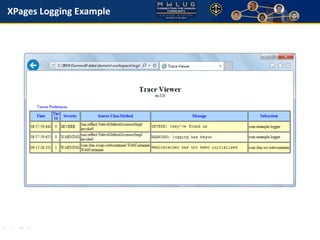 XPages Logging Example 
 