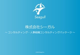 ⓒ2020 Seagull Inc.
株式会社シーガル
～ コンサルティング・人事組織コンサルティングパッケージ ～
 