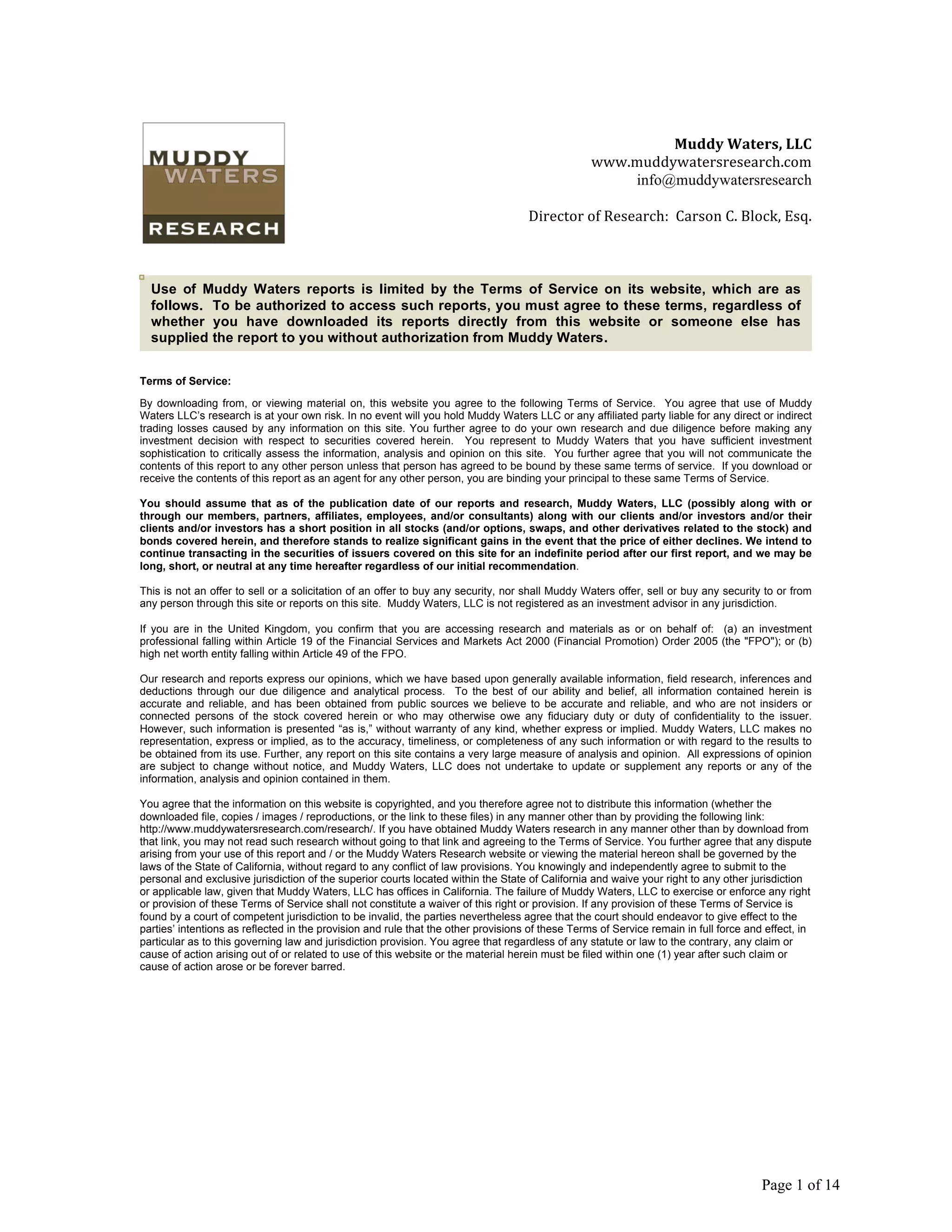 Noble (Muddy Waters) PDF