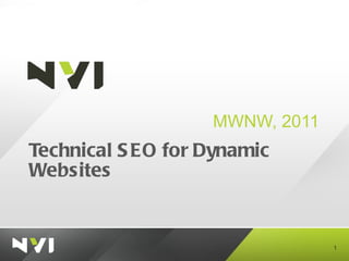Technical SEO for Dynamic Websites ,[object Object]