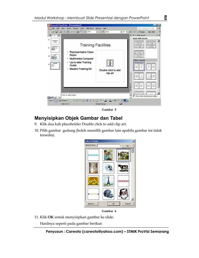 Modul Workshop Membuat Presentasi dengan PowerPoint | PDF