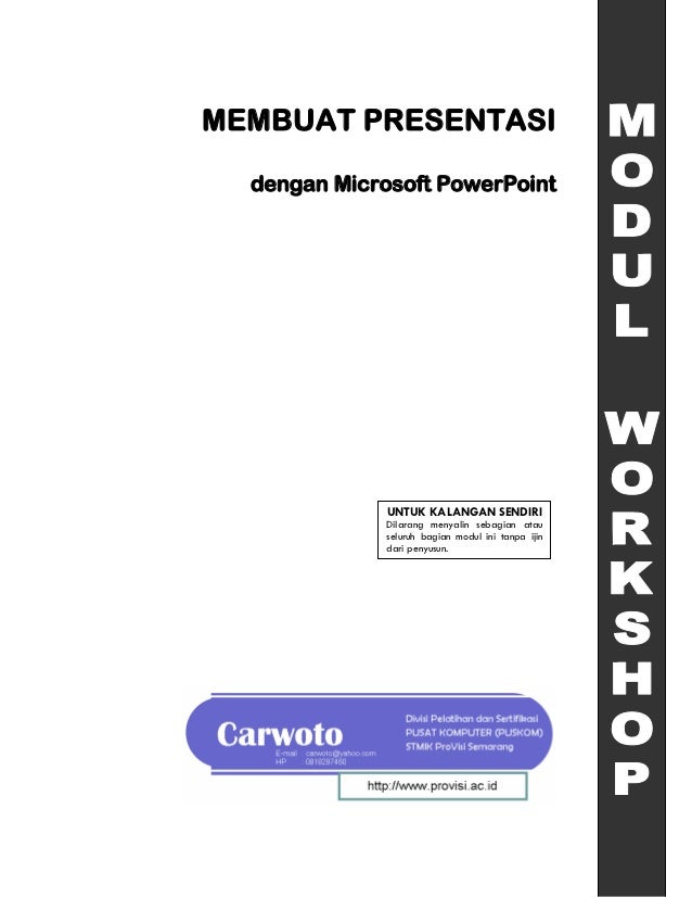 Membuat Video Presentasi Dengan Powerpoint | modul workshop membuat presentasi dengan powerpoint Membuat Video Presentasi Dengan Powerpoint | modul workshop membuat presentasi dengan powerpoint