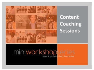 Content
lea   Coaching
      Sessions
 