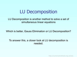 mws_gen_sle_ppt_ludecomp.ppt lu decomposition | PPT