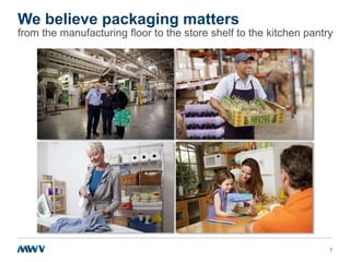 We believe packaging matters
from the manufacturing floor to the store shelf to the kitchen pantry

7

 