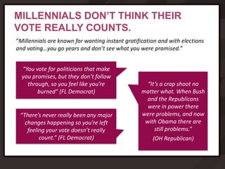 Understanding the Political Minds of Millennials