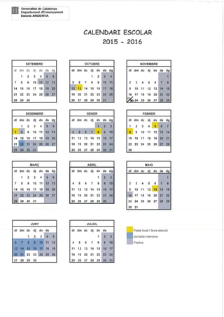 calendari escolar 2015-2016