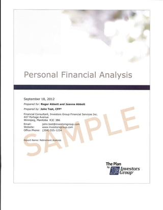 Sample Financial Analysis