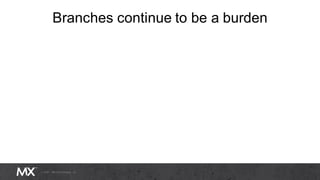 Branches continue to be a burden
 