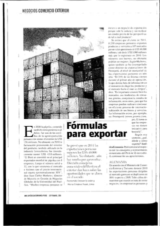 Fórmulas para Exportar