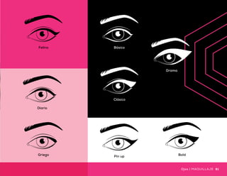 Uso
diario
2.5g
(0.09oz)
Díay
noche
Delineador Líquido
para Ojos
•	Fórmula resistente al agua
•	Acabado mate
•	Punta tipo pincel
UN
MUNDO
de posibilidades
Felino
Clásico
Pin up
Básico
Diario
Griego Bold
$185
Precio
sugerido
Drama
Color: Negro Mate
60 61SALUD ES BELLEZA Ojos | MAQUILLAJEMAQUILLAJE | Ojos
 