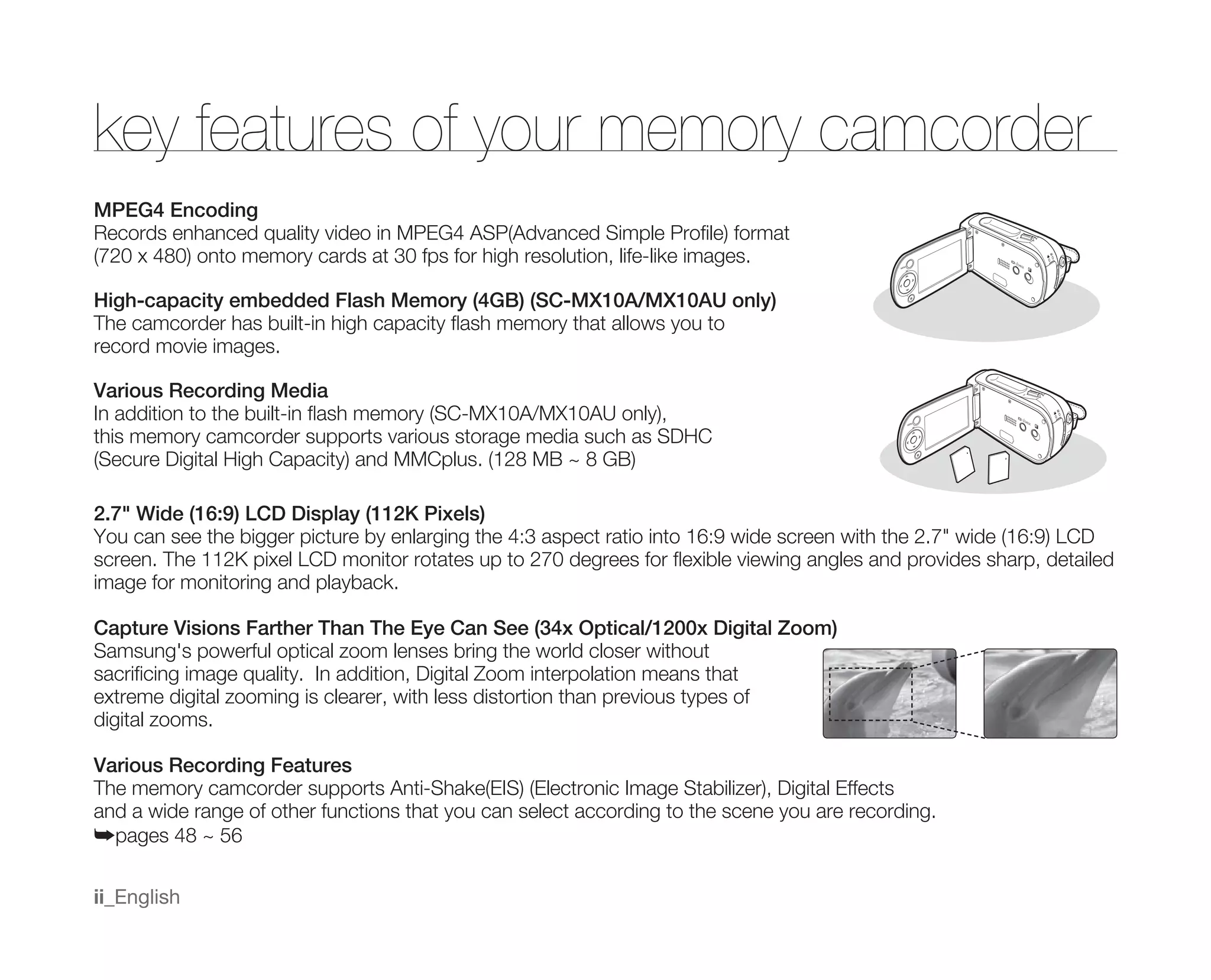 Samsung Camcorder MX10 User Manual