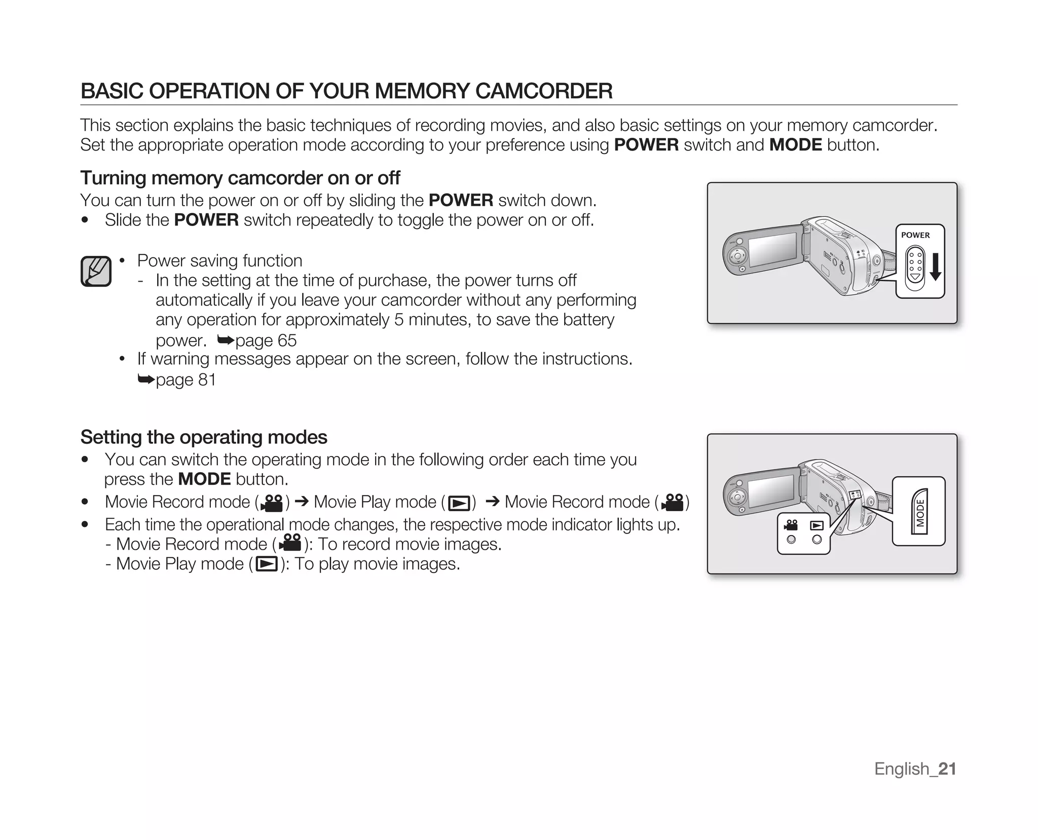 Samsung Camcorder MX10 User Manual