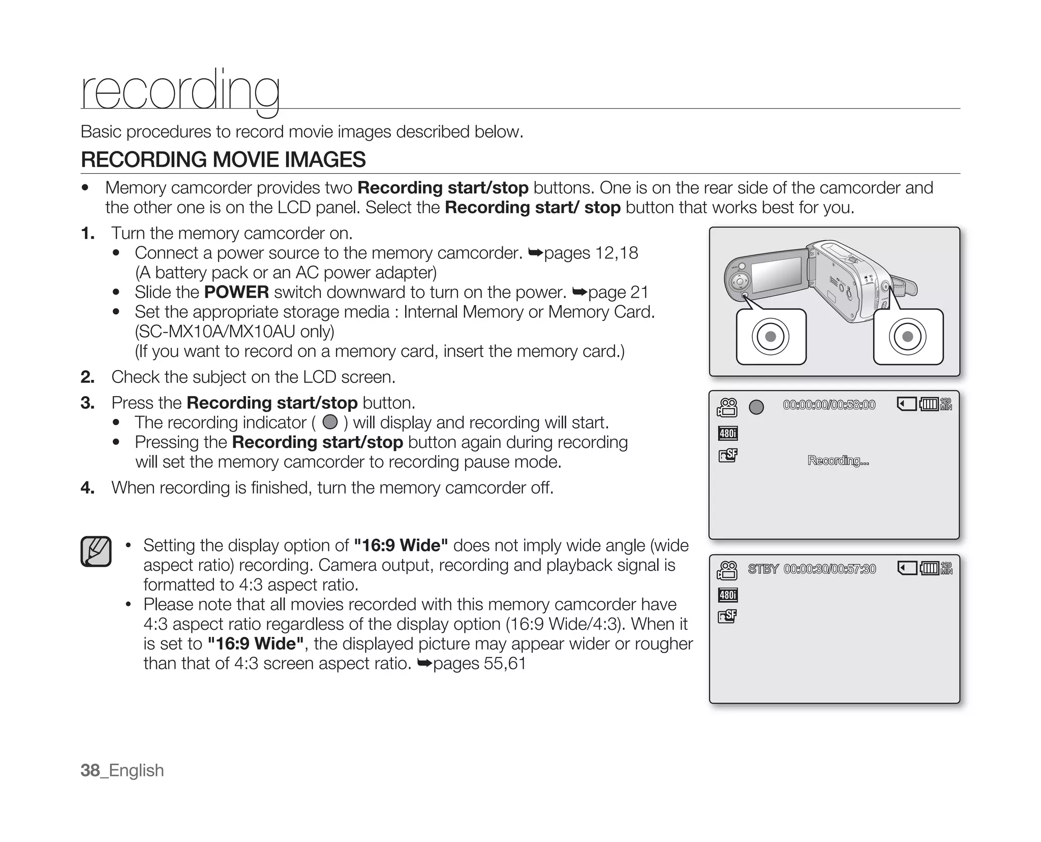 Samsung Camcorder MX10 User Manual