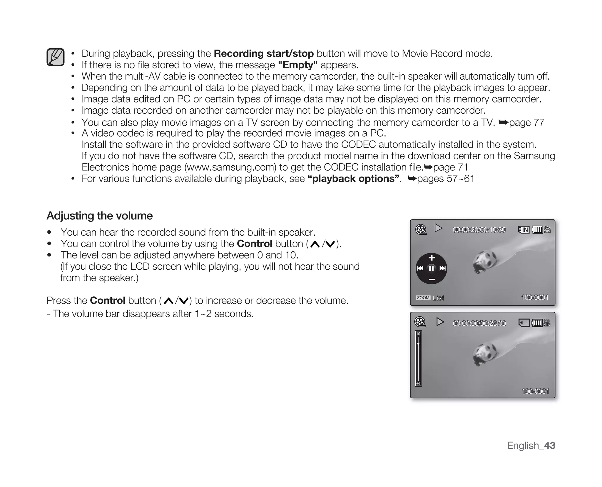 Samsung Camcorder MX10 User Manual