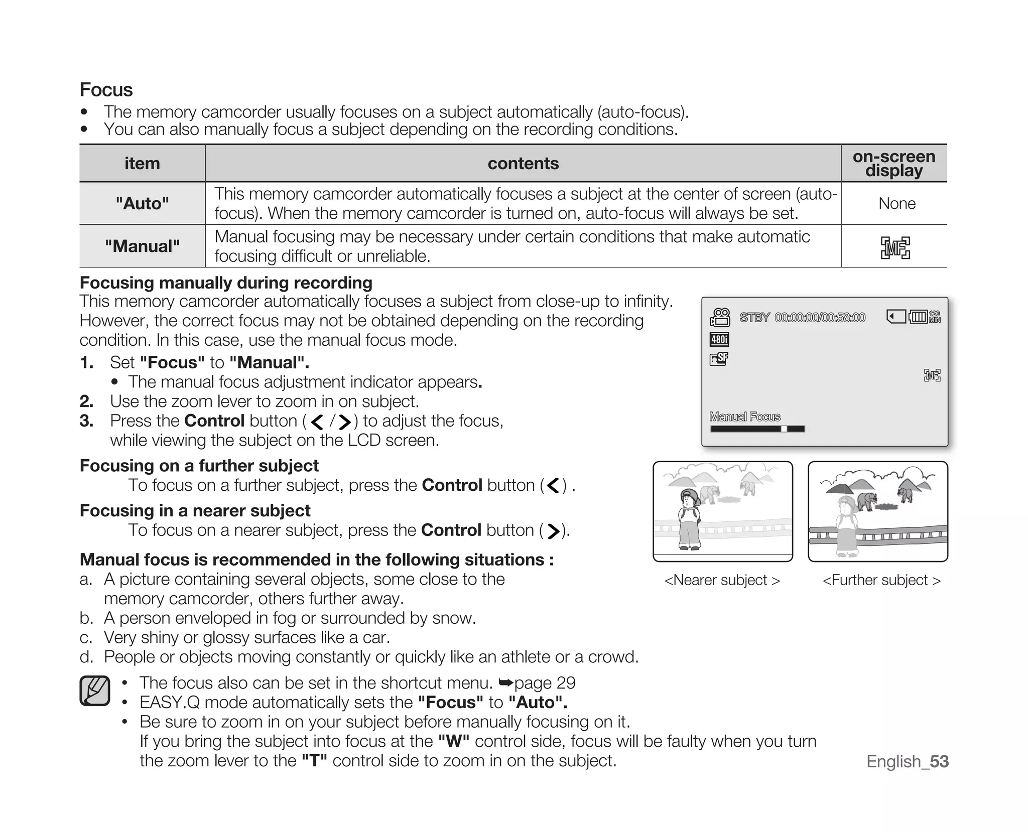 Samsung Camcorder MX10 User Manual